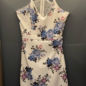White floral dress